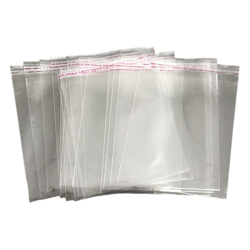 En stock venta al por mayor bolsa de OPP camisa de ropa bolsa de embalaje bolsa de plástico transparente Ziplock impresión adhesiva bolsa autoadhesiva