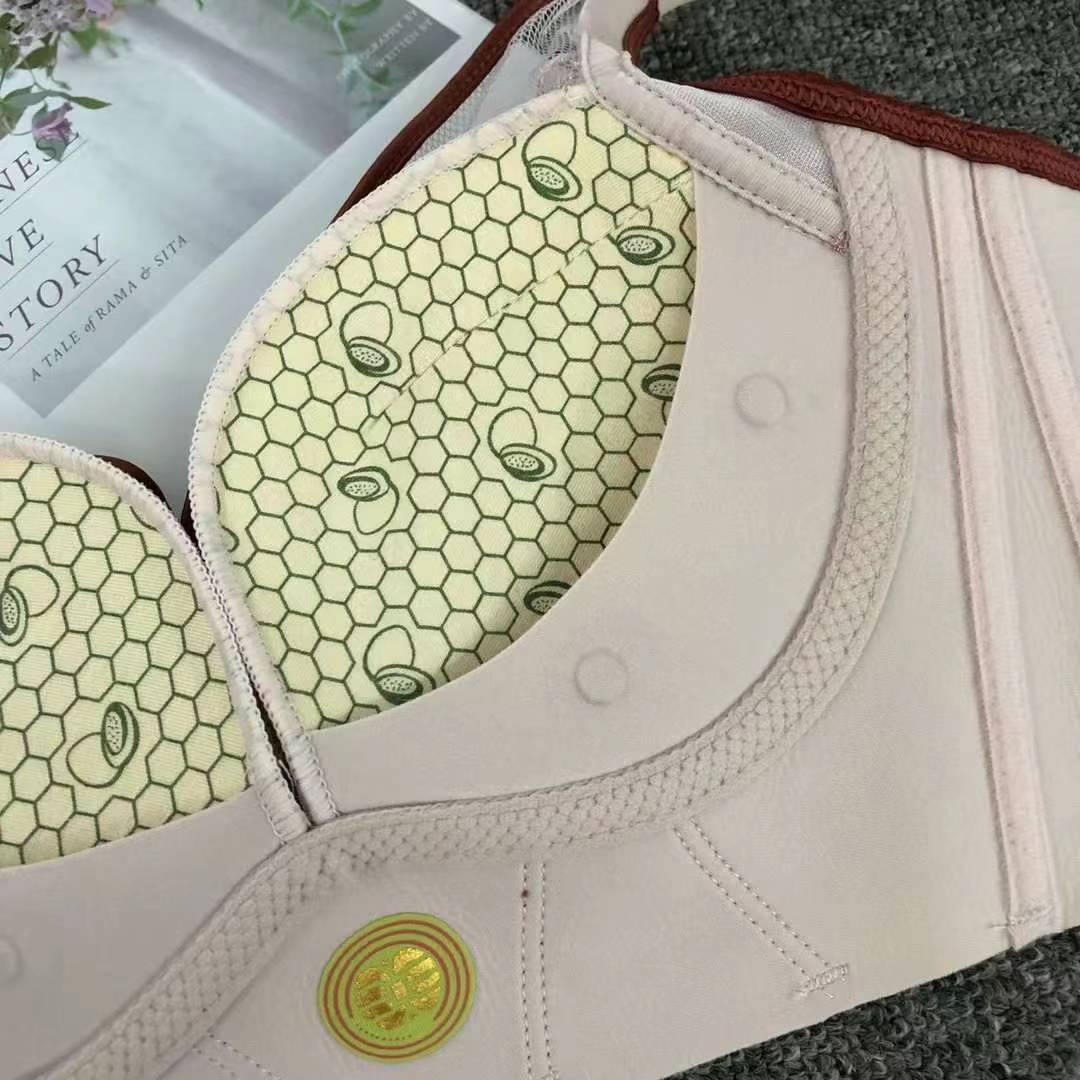 Bréster de alta calidad estilo de encaje jacquard transpirable ajustable confort lateral plegable ropa interior de botón múltiple image 6