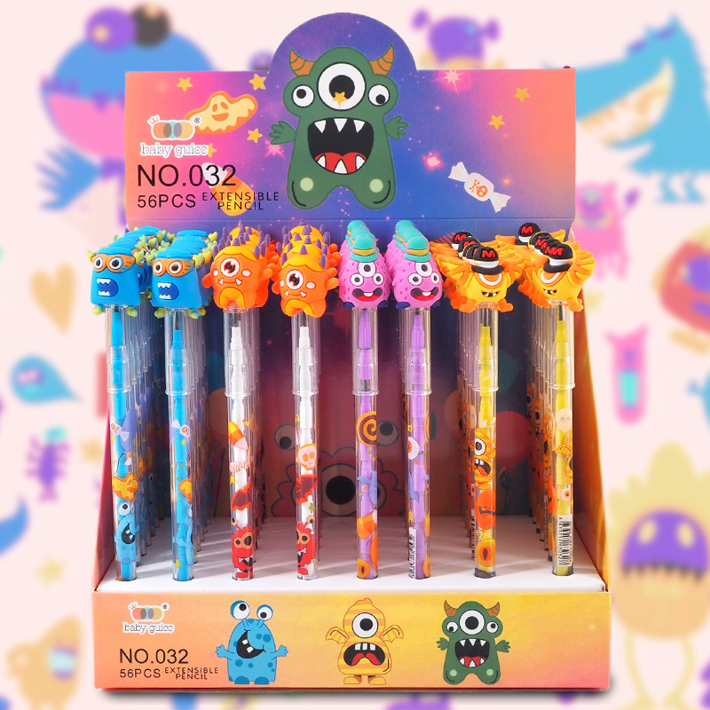 Regalos de Navidad empalmado lápiz sin afilado adorable lápiz de huevo creativo de bala engrosado no es fácil romper lápiz