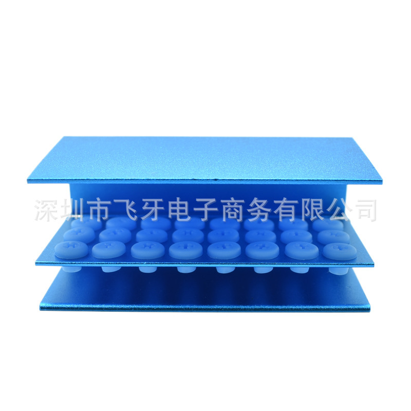 牙科材料H003金属车针消毒盒硅胶孔24孔车针架可消毒口腔工具设备