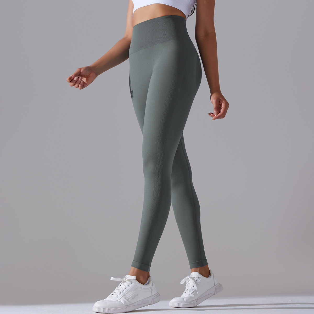 Modern Style Simple Style Solid Color Nylon Cotton Blend Active Bottoms Leggings display picture 90