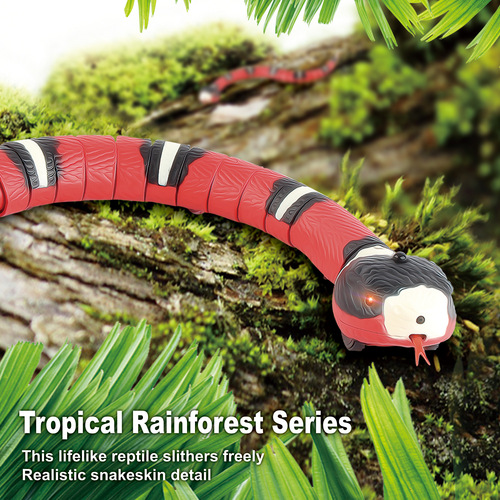 Internet celebrity Tricky Toy Snake Funny Cat Funny Dog Children Interactive Automatic Sleeping Electric Induction Snake Cross-Border Pet Supplies