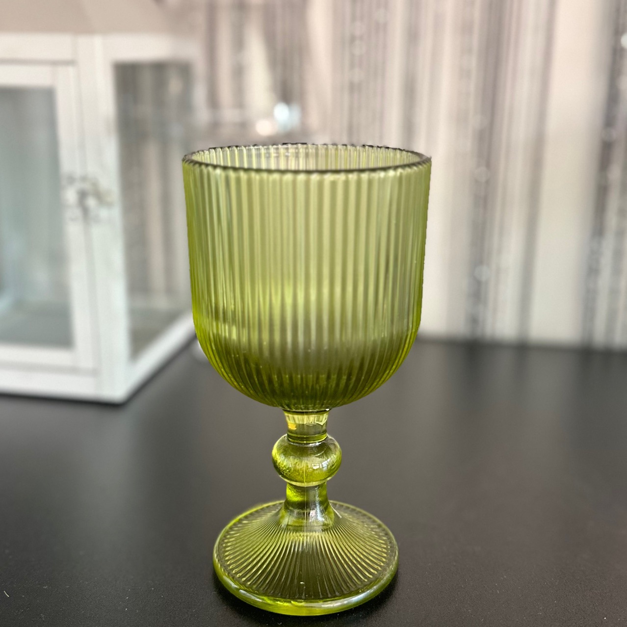 Vintage vidrio de colores tazas de vino vertical taza de jugo taza de helado taza de restaurante ruso decoración de mesa de boda francesa