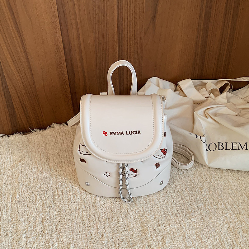 Mochila de estilo de moda femenina versátil para estudiantes de clase mochila de viaje de dibujos animados pequeña 2026 mochila nueva niña