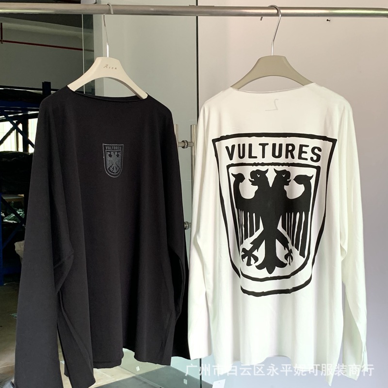 欧美Kanye侃爷Gosha Vultures long sleeve t-shirt双头鹰长袖T恤