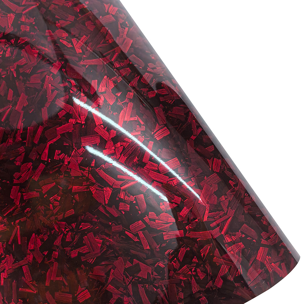 AliExpress Hot Sale Car PET Forged Carbon Fiber Flower Carbon Color Change Film Bright Matte Body Interior Modification Sticker Film