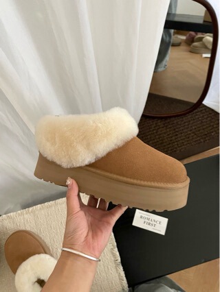Henan Sangpo Snow Boots Women's Snow Shoes Thick-Soled Heightening One-Leg Tatzler Plus Plush Fur Shoes Cotton Shoes Winter
