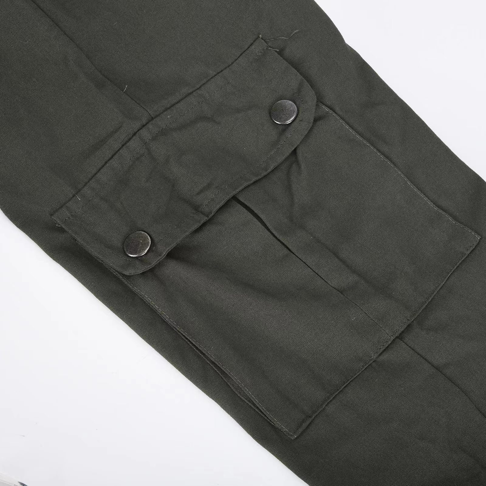 Autumn New Men's Cargo Pants Mens Overalls Multi-pockets Solid Color Pants Trousers Slim Fit Jogging_voghion.com