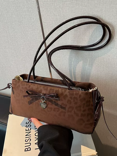 New Cross-Border Bowknot Handbag, Textured Underarm Bag, Women's Shoulder Bag, Casual Crossbody Bag, Commuter Women's Bag