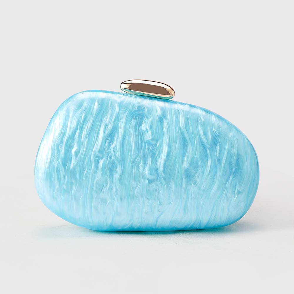 Borsa a tracolla leggera e lussuosa da donna in acrilico con conchiglia - Elegante pochette per feste serali, matrimoni e uso quotidiano. Borsa a tracolla alla moda in acrilico con conchiglia._voghion.com