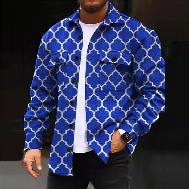Chaqueta de manga larga con solapa al estilo del puerto de la calle principal para hombres Chaqueta de temperamento de moda de todo fósforo de tendencia de primavera y otoño MD05