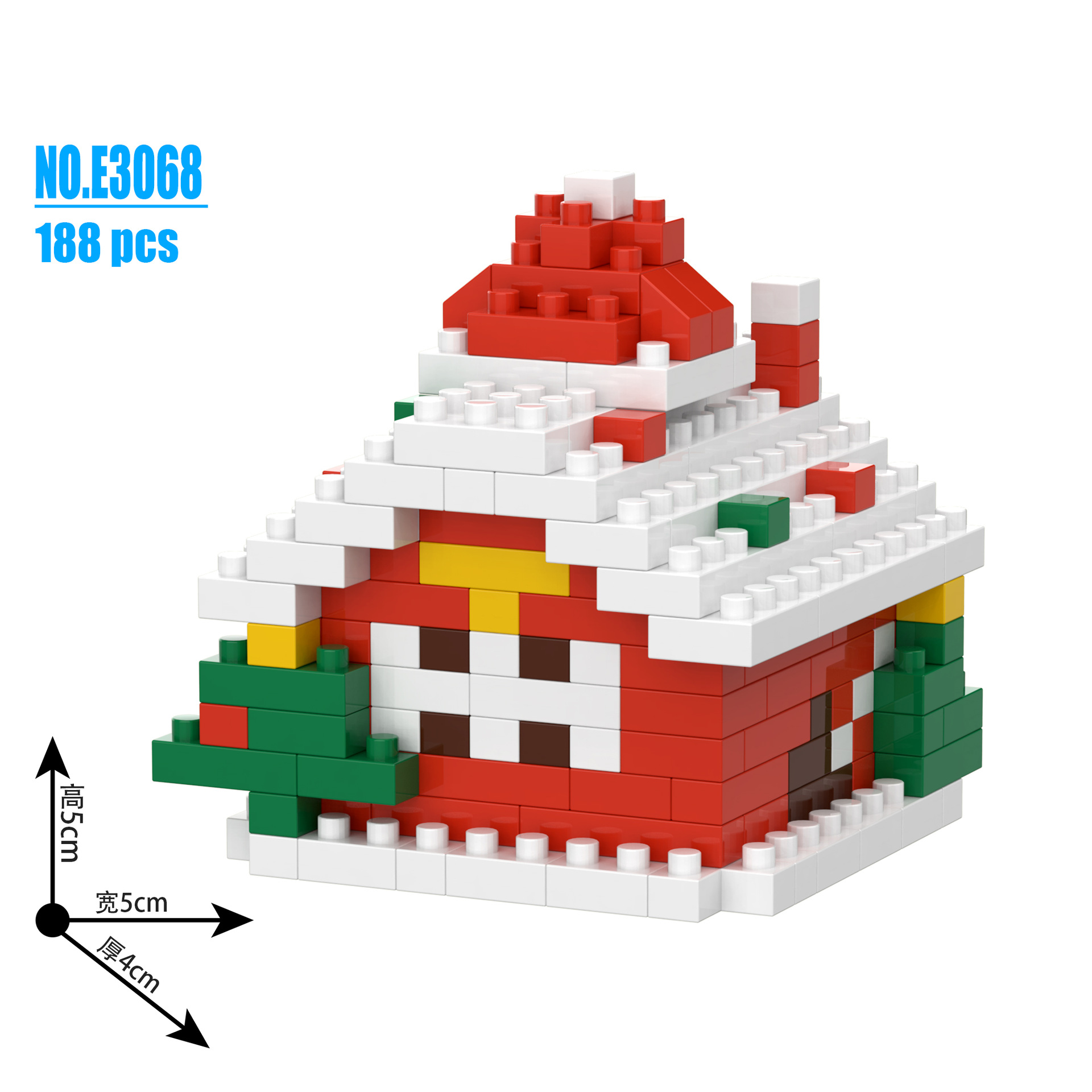 Juguetes de bloques de construcción de partículas pequeñas modelo de Santa Claus para niños y niñas adorables regalos de Navidad adornos al por mayor image 14