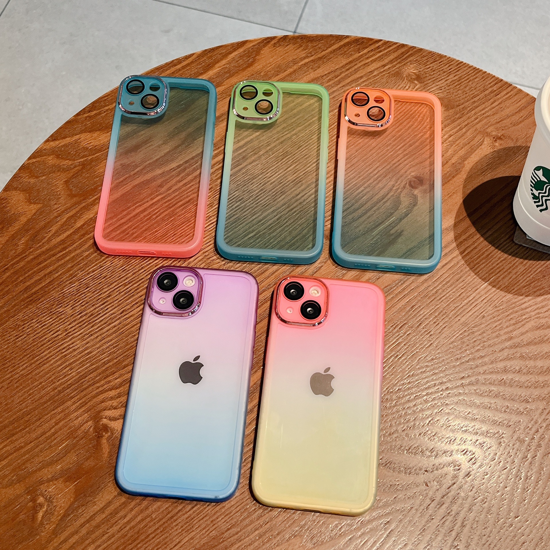 Tpu Material Simple Style Gradient Color Tpu Phone Cases