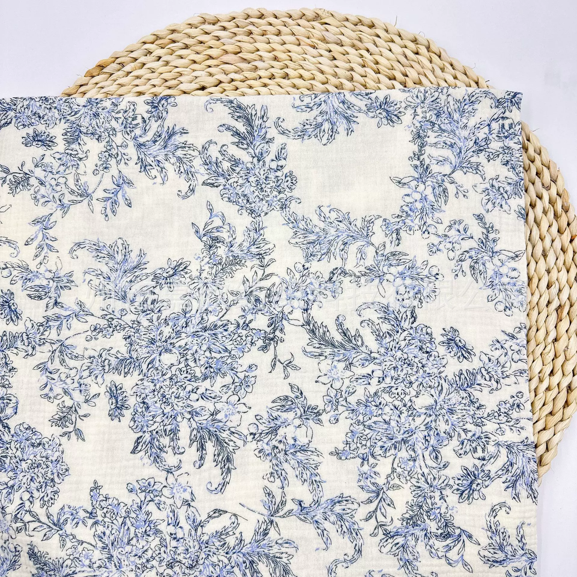 全棉双层纱布 muslin 印花碎花布料 婴儿纱布 童服装睡衣毯子面料