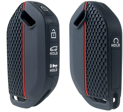 Suitable for new Kia Static Rod/Key Bag - black-white-buttons