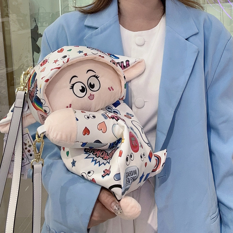 2025 nueva muñeca abrazar oso lindo mochila muñeca decoración tendencia nueva personalidad muñeca 2763 #