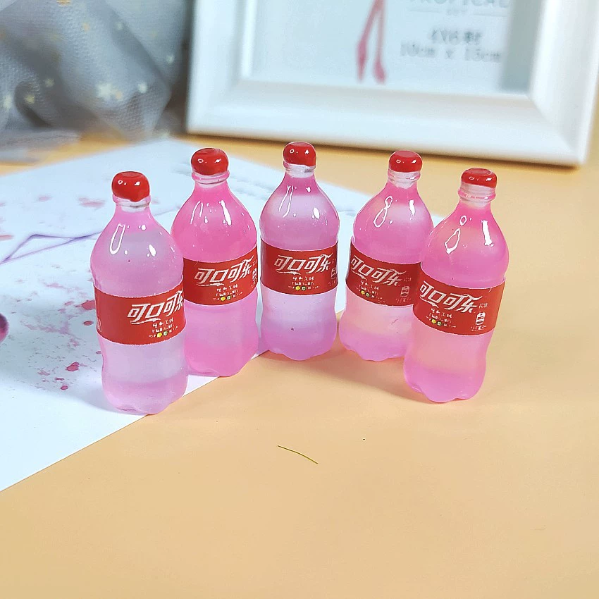 Большая бутылка светящаяся Cola Sprite Моделирование маленькая бутылка круглосуточный магазин DIY аксессуары из смолы отверстие обувь аксессуары заколки для волос аксессуары