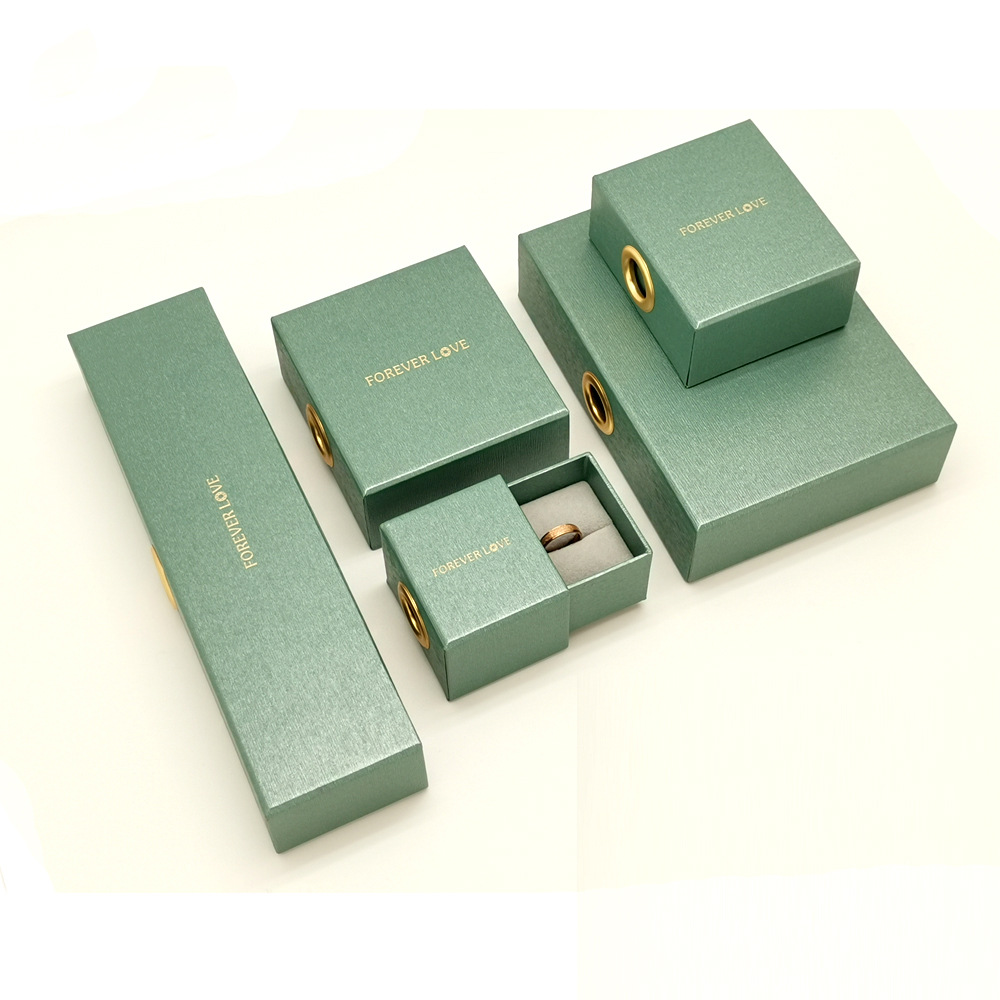 新款特种纸抽屉珠宝盒纸盒礼品盒戒指吊坠项链首饰盒logo定 制