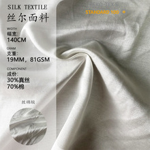 丝棉缎炼白面料 光泽柔和触感滑糯 高品质睡衣家居服布料