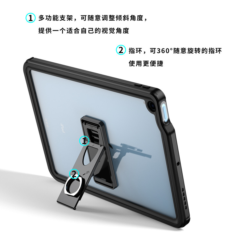 Venta caliente de comercio exterior para ipad 10.9 funda protectora impermeable ipad pro12.9 carcasa impermeable plana