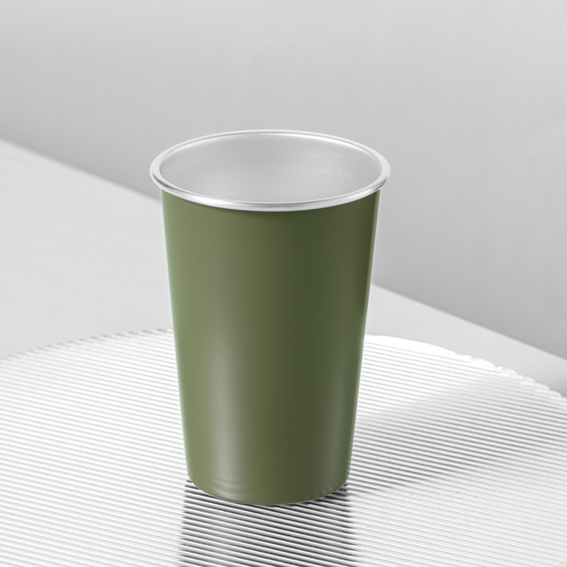 Taza de camping verde