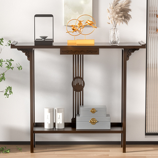 # porch table chinese-style wall-side table new chinese-style antique-style table a few door-to-door entrance table long table end view