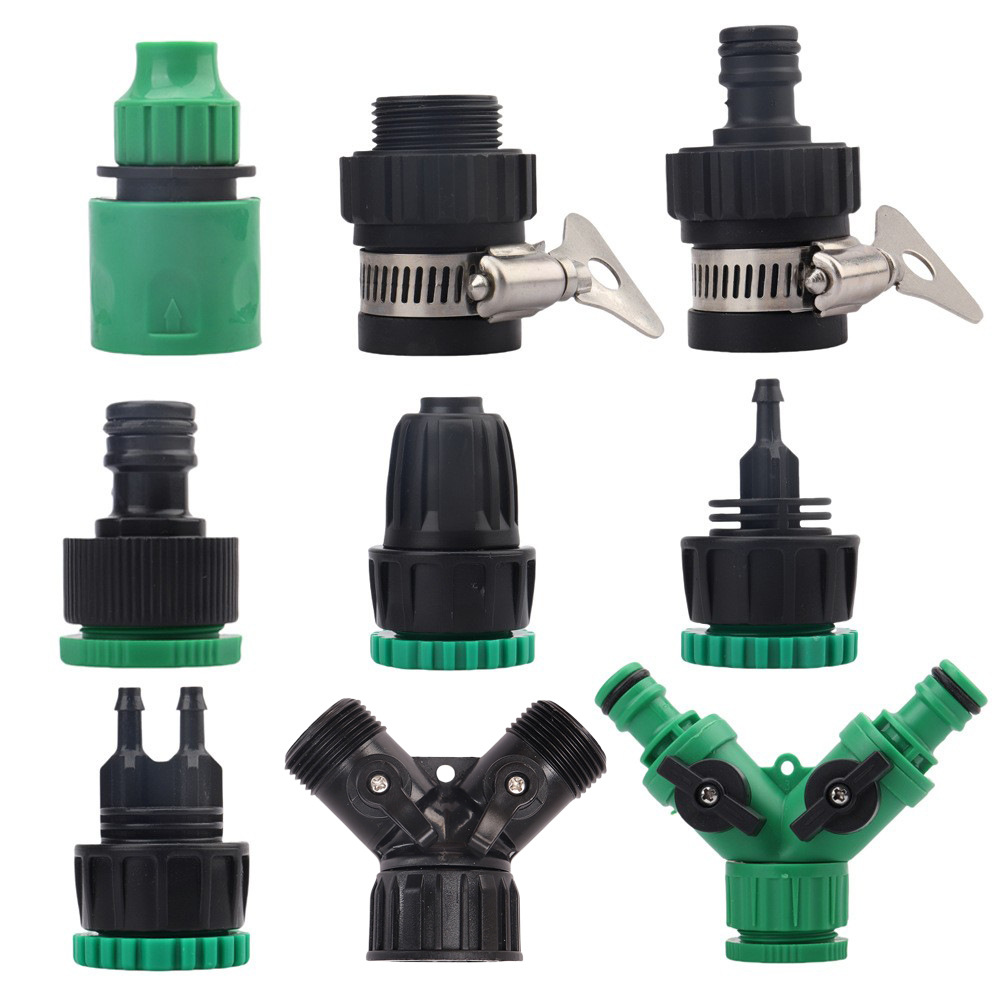 Accesorios de conector de grifo de jardín invernadero equipo de riego universal conector rápido de tubería de agua riego por goteo y accesorios image 6