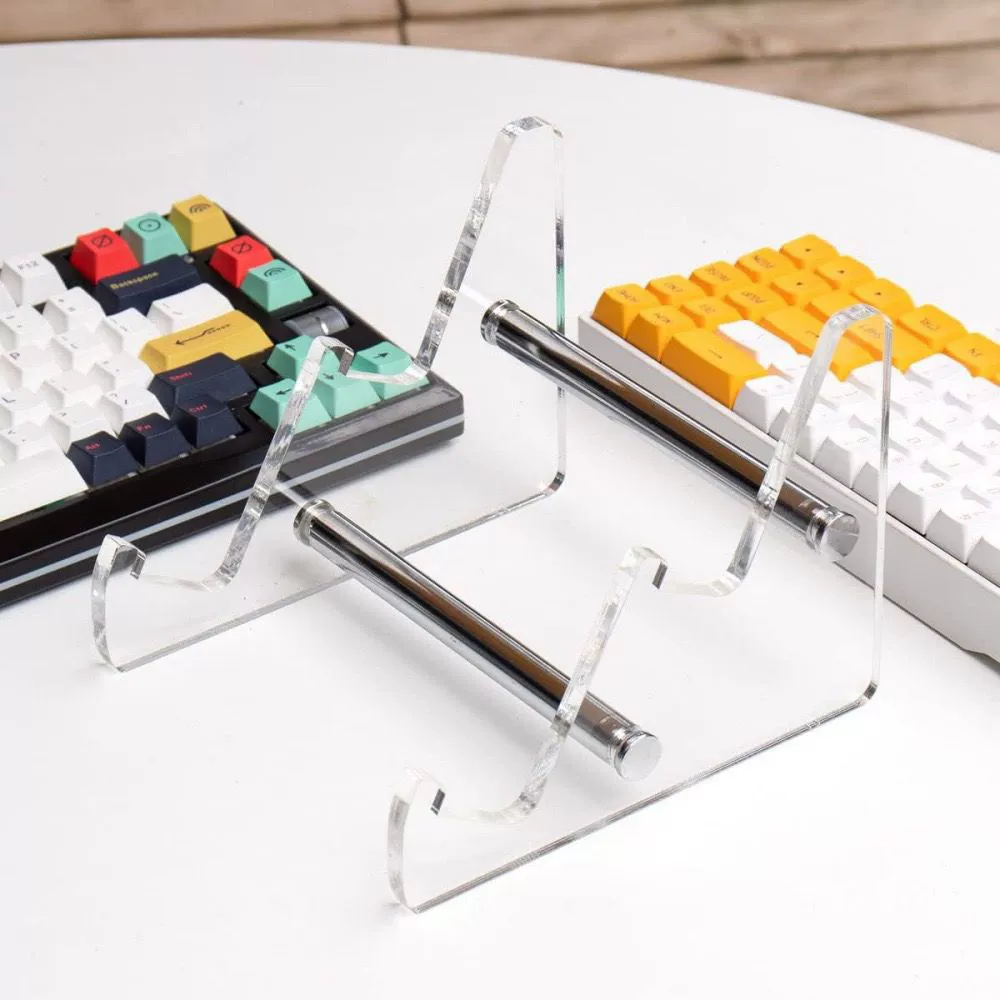 Keyboard, stand, acrylic tubing, double-layer storage system