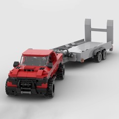 MOC ビルディングブロックは、レゴ 158848 ダッジラム 1500TRX 組み立てブロックカークリエイティブギフトオーナメントと互換性があります。