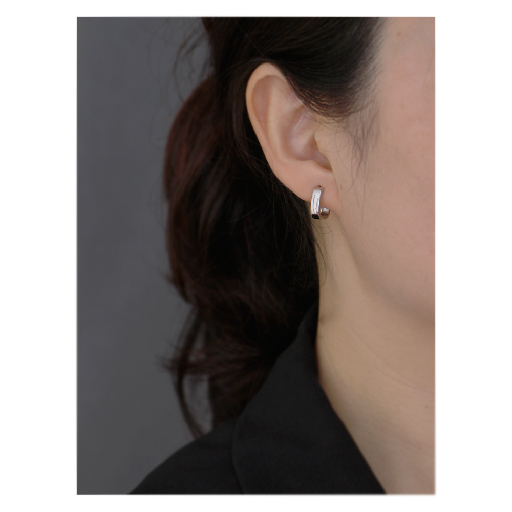 Fashion Geometric Sterling Silver Earrings 1 Pair