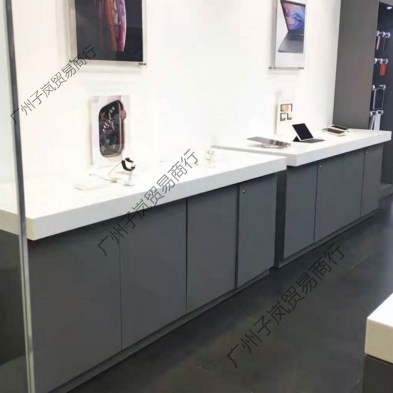 手机靠墙展示柜电脑展示桌智能锁体验台展示架中岛储藏柜展柜柜子