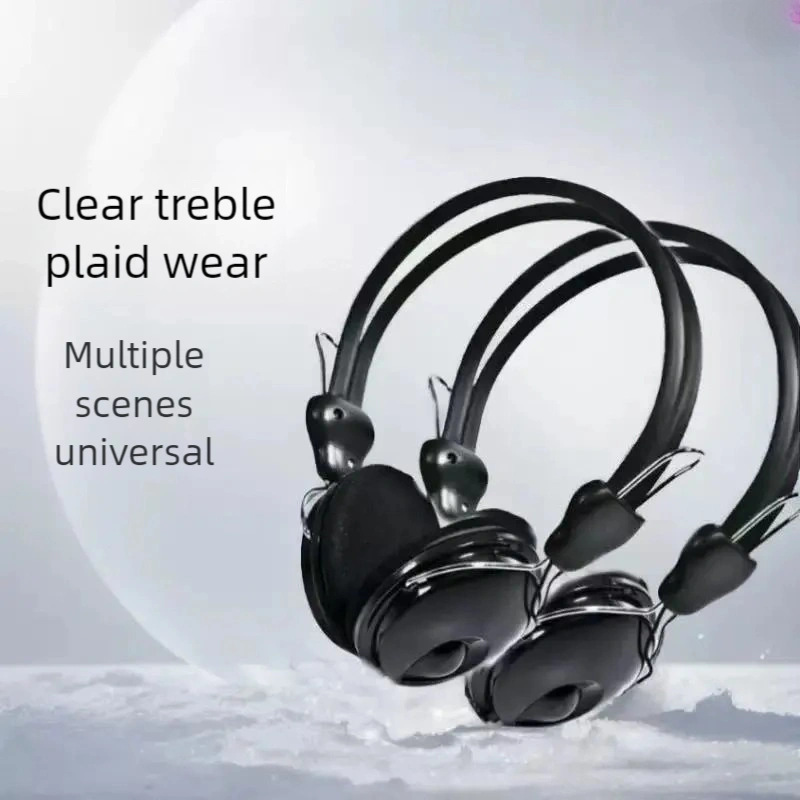Headphones, laptop