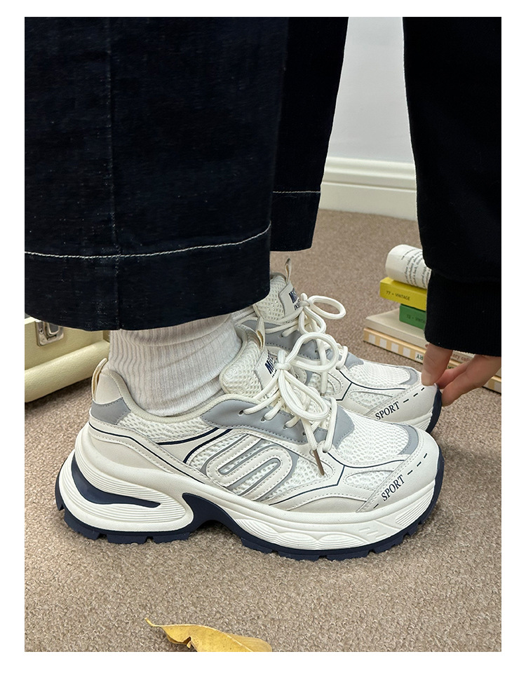 Women's Thick Soled Casual Sports Shoes Versatile Platform Style_voghion.com