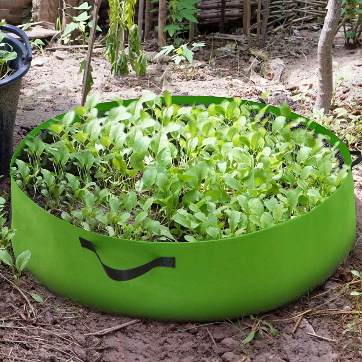 种植箱特大阳台楼顶种菜圆盆防腐木花箱户外花盆绿植透气