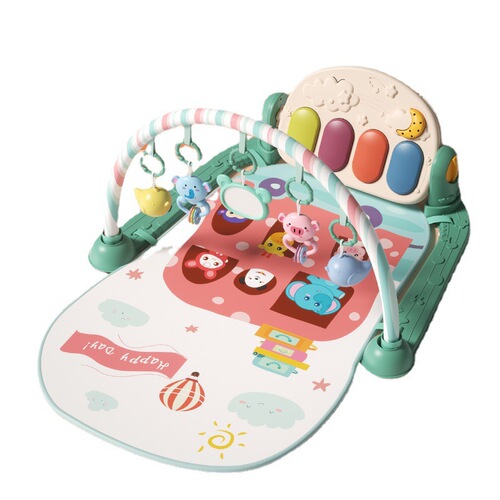 New Cross-border Baby Fitness Frame Toy Music Crawling Mat for 0-1 Year Old Babies Foot Piano Game Mat Early Education