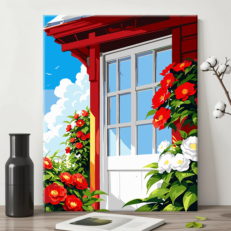 40 × 50 pintura al óleo digital color paisaje pintura pintada a mano relleno de color para niños curado fábrica de pintura decorativa al por mayor