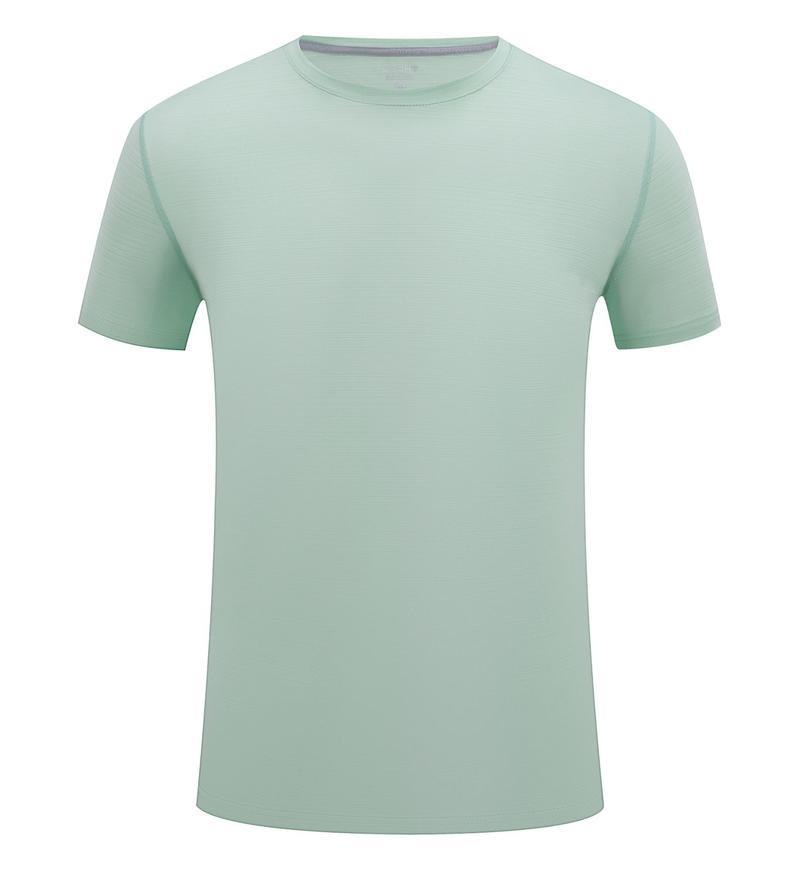 Poliamonio elástico absorción de sudor ligero cuello redondo ropa de trabajo de manga corta camiseta de publicidad cultural de construcción rápida camiseta de secado personalizada