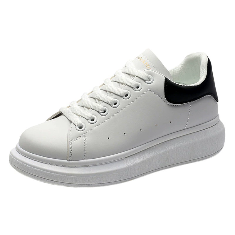 Новые классические маленькие белые туфли женские взрывные дикие кексы с толстой подошвы увеличены женские туфли повседневные новые дышащие туфли