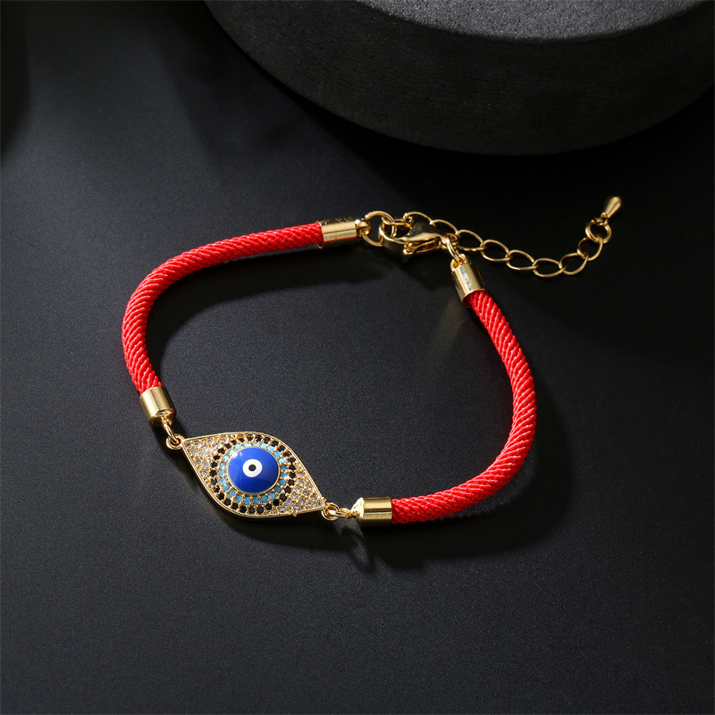 Fashion Eye Copper Bracelets Plating Zircon Copper Bracelets