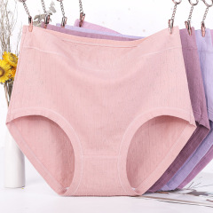 Women's pure cotton innerwear for middle-aged and elderly women, high-waisted, large size, 200 pounds, loose plus size mother's underwear