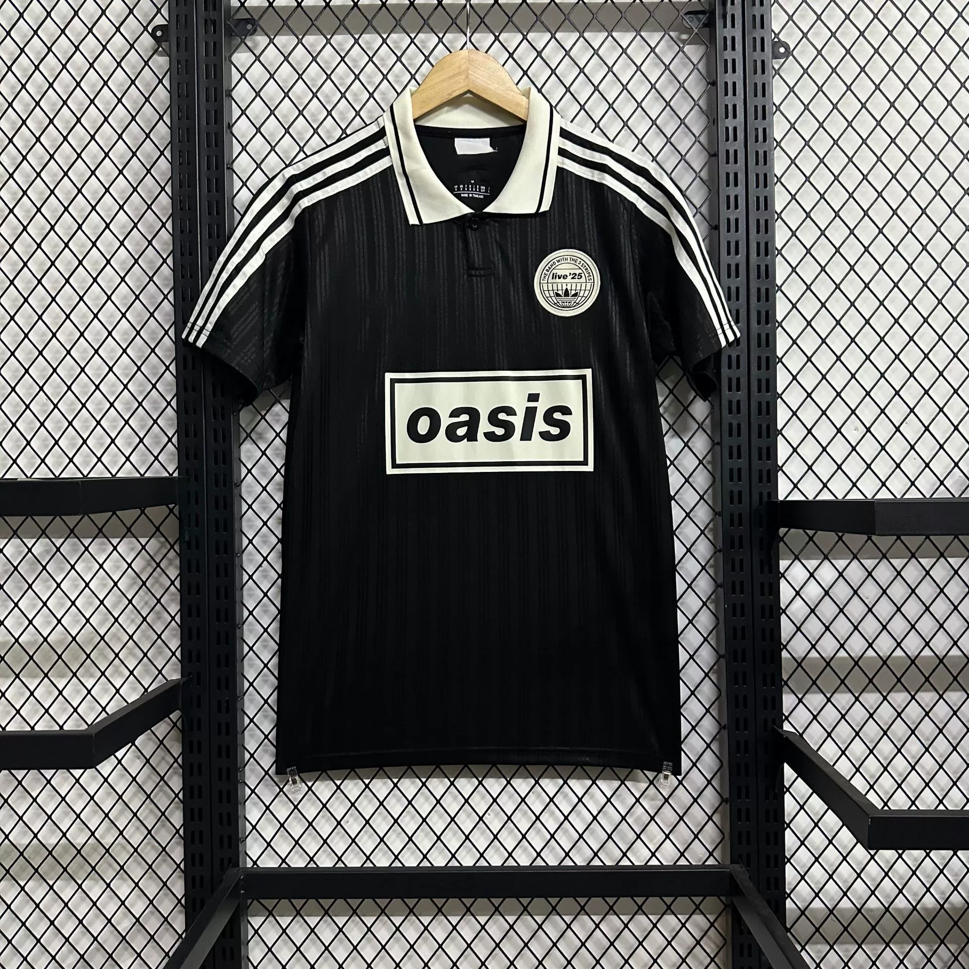 25-26 Club's new football uniform Barcelona Juventus Oasis ко-брендированная футболка с коротким рукавом джерси популярность