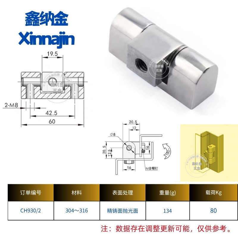 不锈钢CL219合页铰链批发工业HL023配电柜电箱开关机柜门铰加厚|undefined