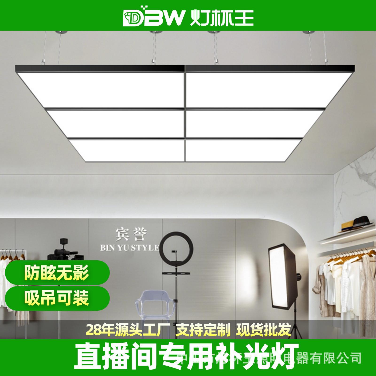 lámpara de techo especial para la sala de semilla directa lámpara sin sombra luz de inundación super brillante led lámpara de chandelier larga tienda de ropa lámpara de techo