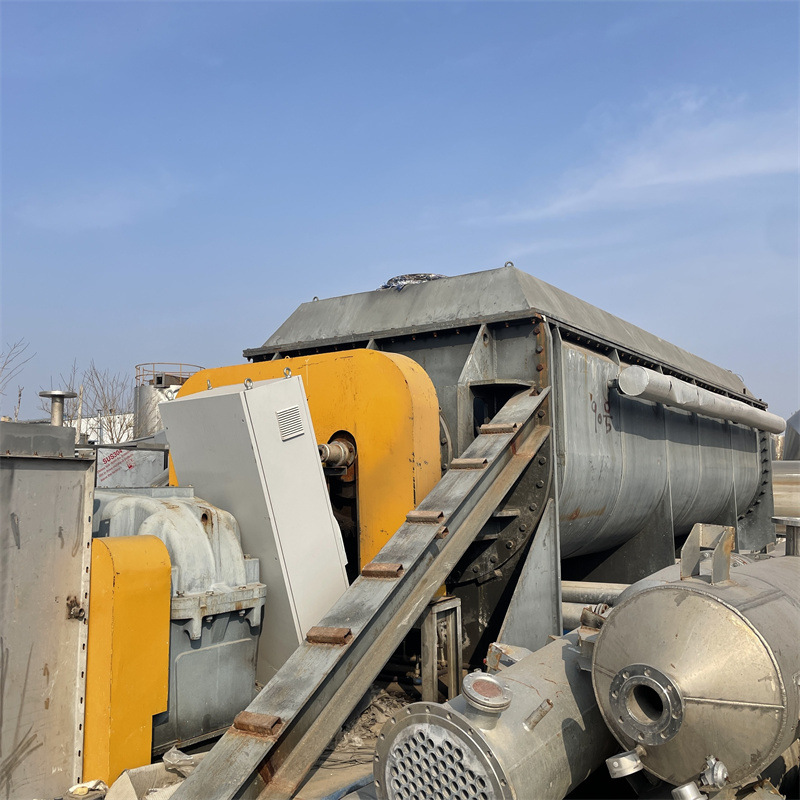 二手双轴桨叶干燥机 空心式干燥设备 30平方干燥