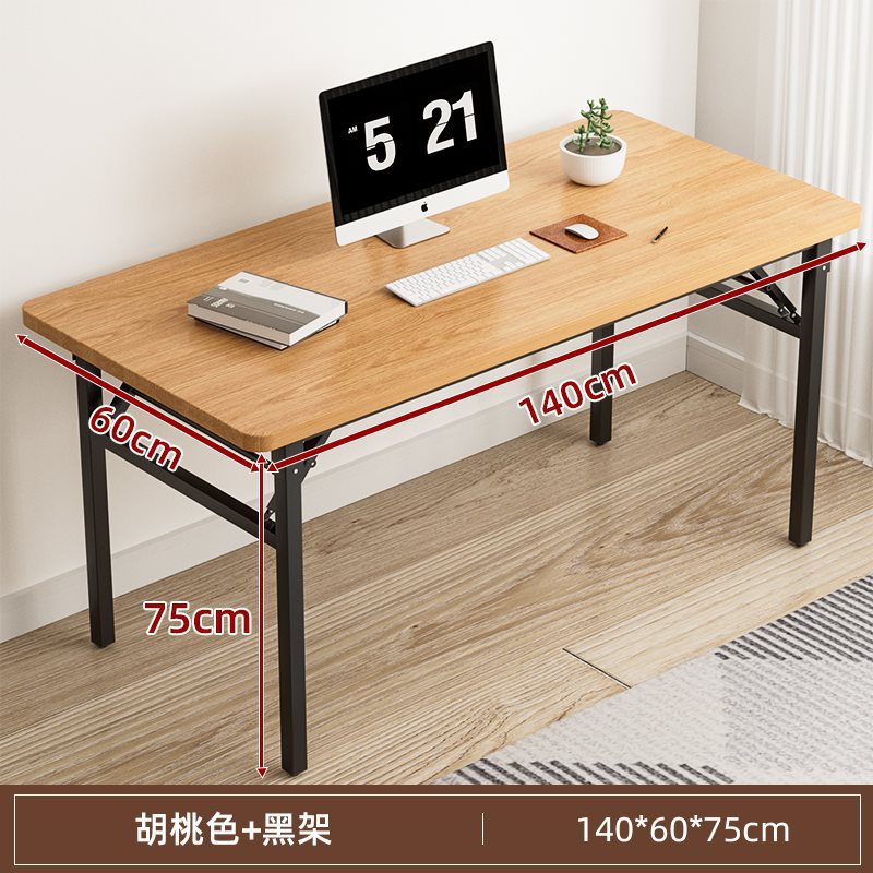 Mesa de escritorio plegable mesa de estudio de escritorio de escritorio de estudiantes de oficina en el hogar tabla pequeña tabla rectangular alquiler simple