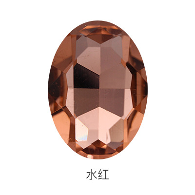 Xiaopu cristal accesorios DIY teléfono móvil rhinestone Ropa Accesorios puntiagudos Fondo oval en forma de diamantes de imitación