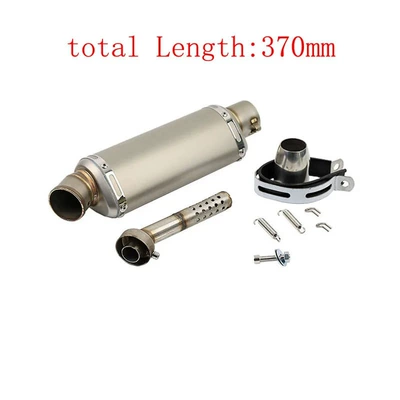 Suitable for Motorcycle Ninja Exhaust pipe - b-medium-size-370mm-titanium-color