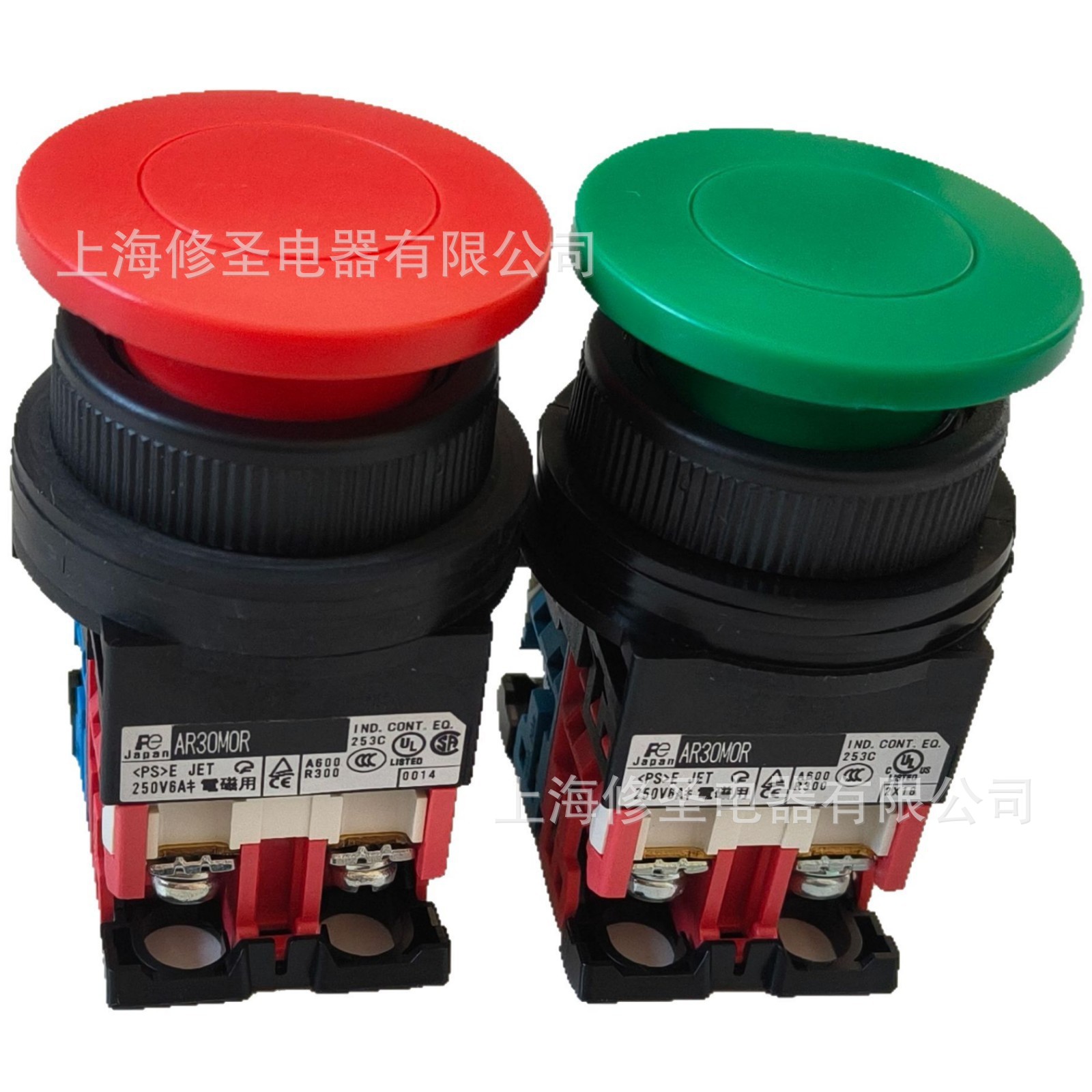 安装孔Φ30蘑菇头直径40mm富士按钮AR30M0R自复位AR30M5R正品优惠