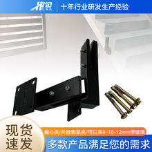 不锈钢玻璃免打孔实心外挂泳池夹泳池楼梯阳台栏杆扶手立柱底座