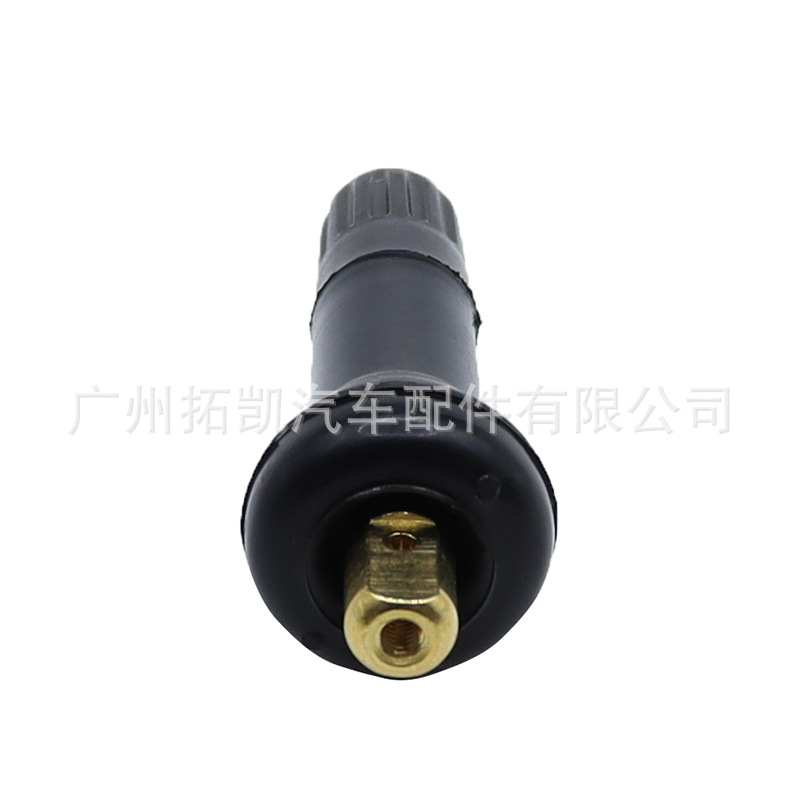 Adecuado para la presión de los neumáticos de goma Buick, válvula, sensor de presión de los neumáticos, sin cámara, boquilla de aire dorada, autopartes al por mayor